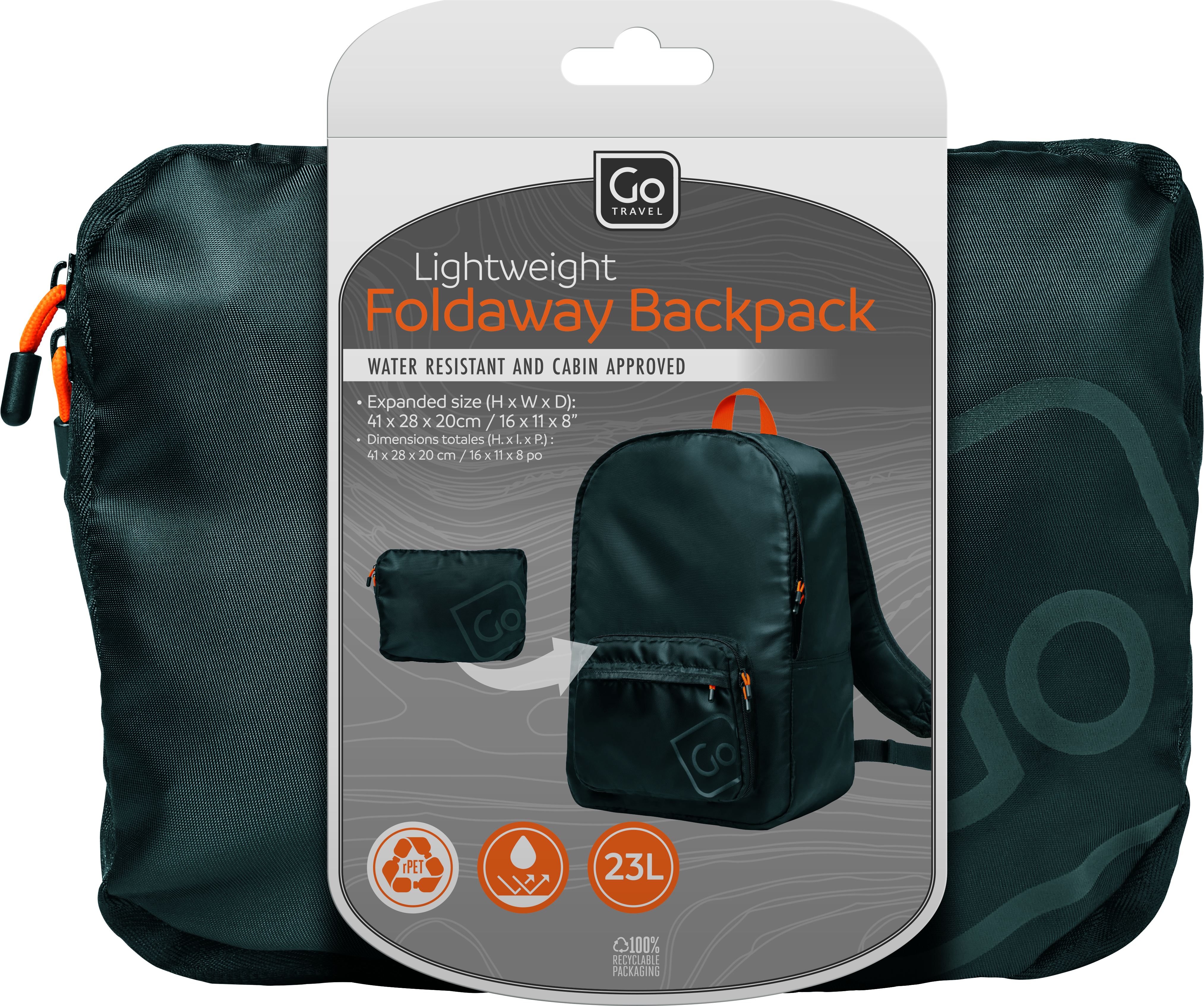 Lightweight Foldaway Backpack
