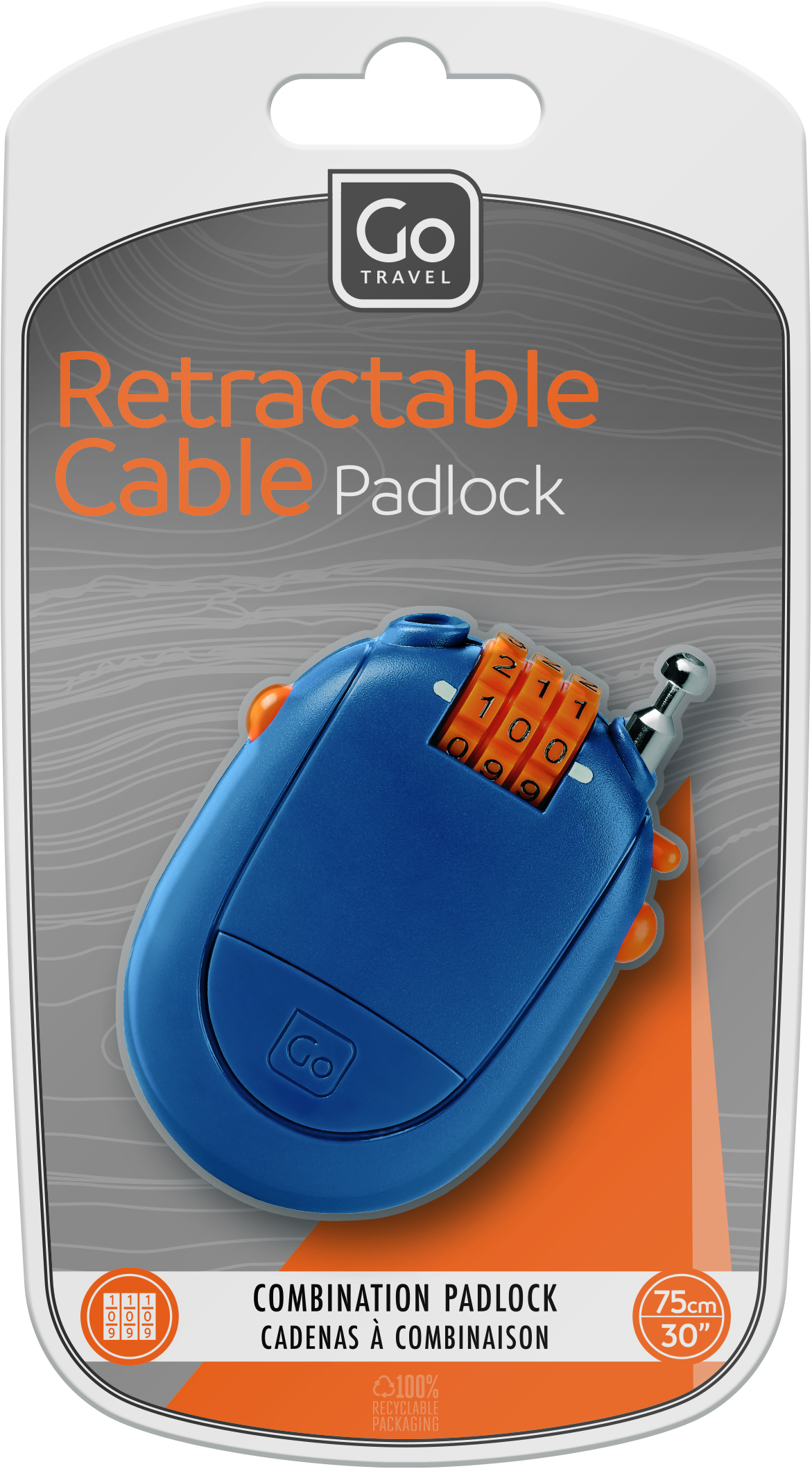Retractable Cable Padlock
