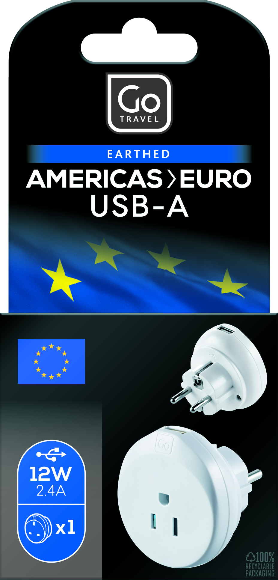 USA-EU USB-A Adaptor