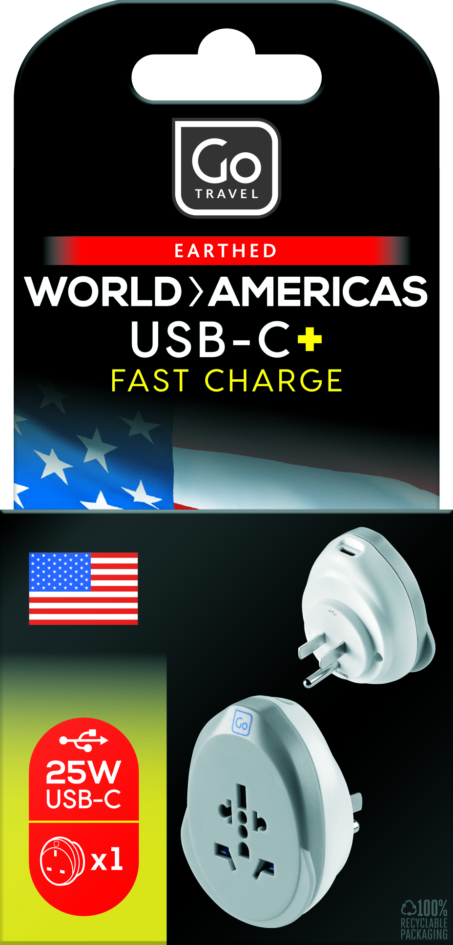 World - USA USB-C Adaptor +