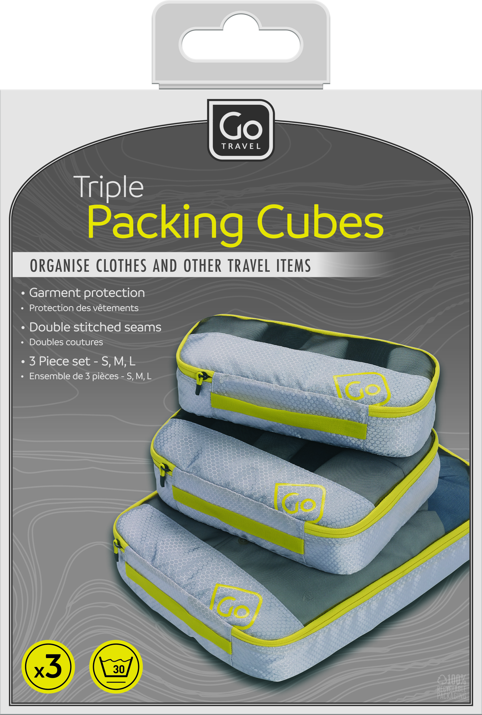 Triple Packing Cubes