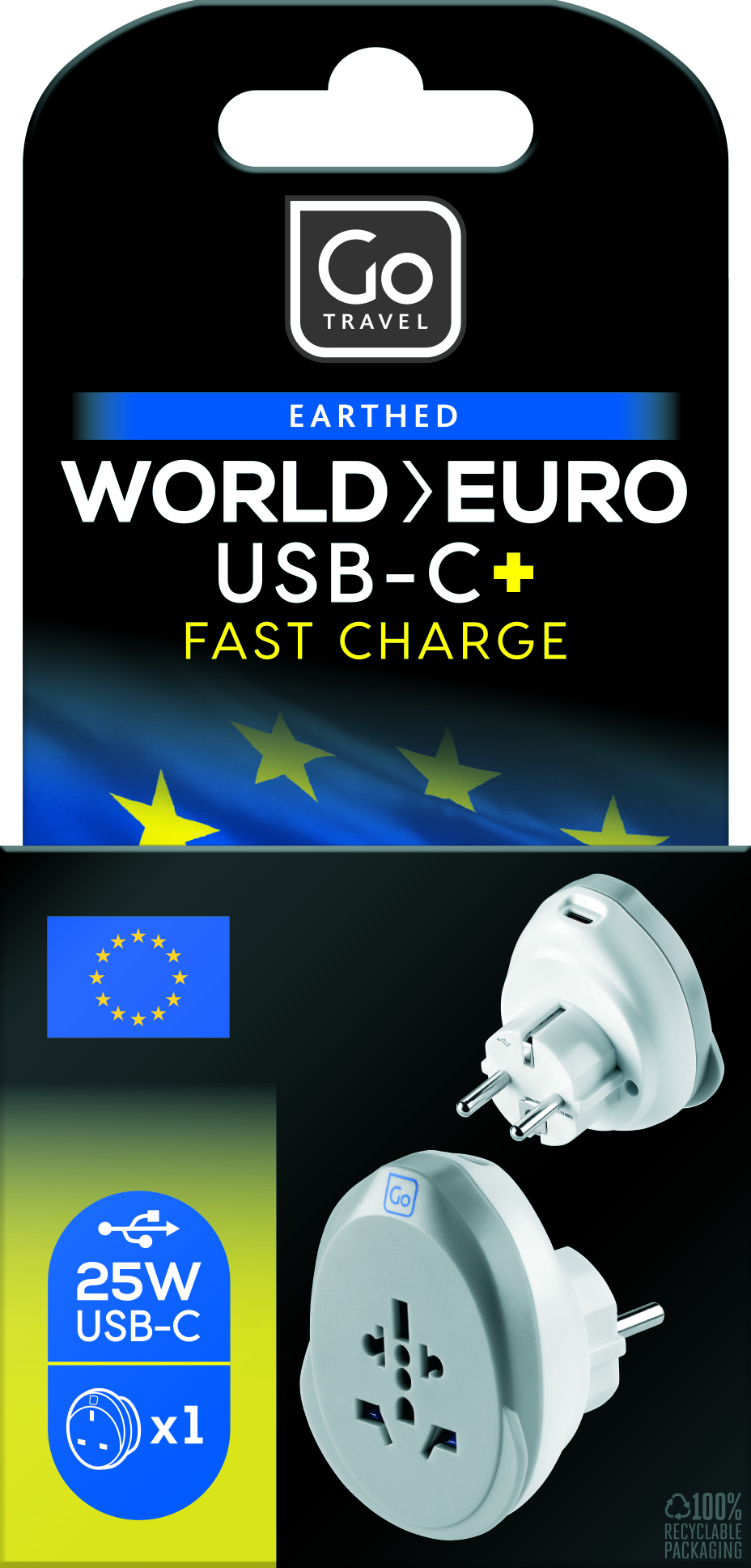 World - EU USB-C Adaptor +