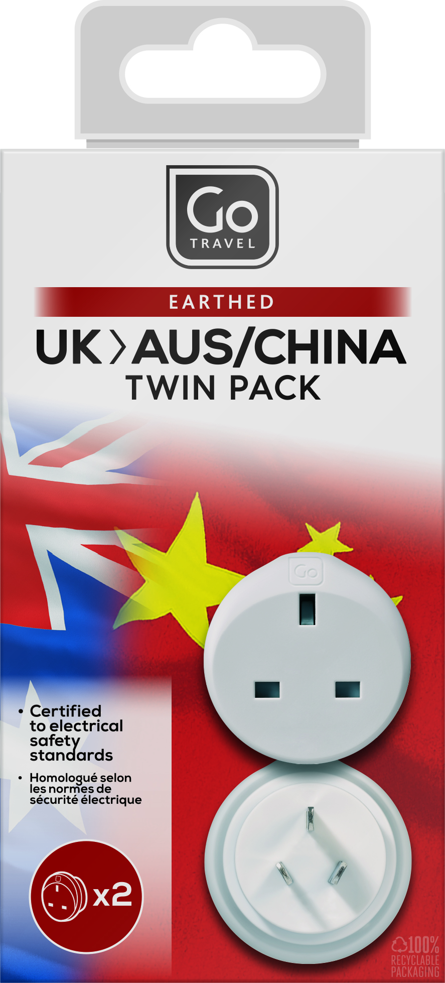 UK-AUS Adaptor Twin