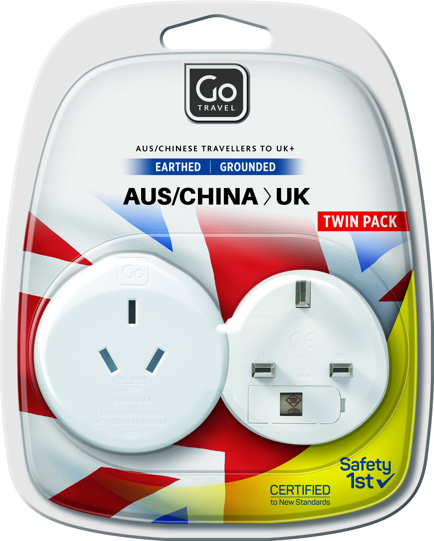 AUS-UK Adaptor Twin