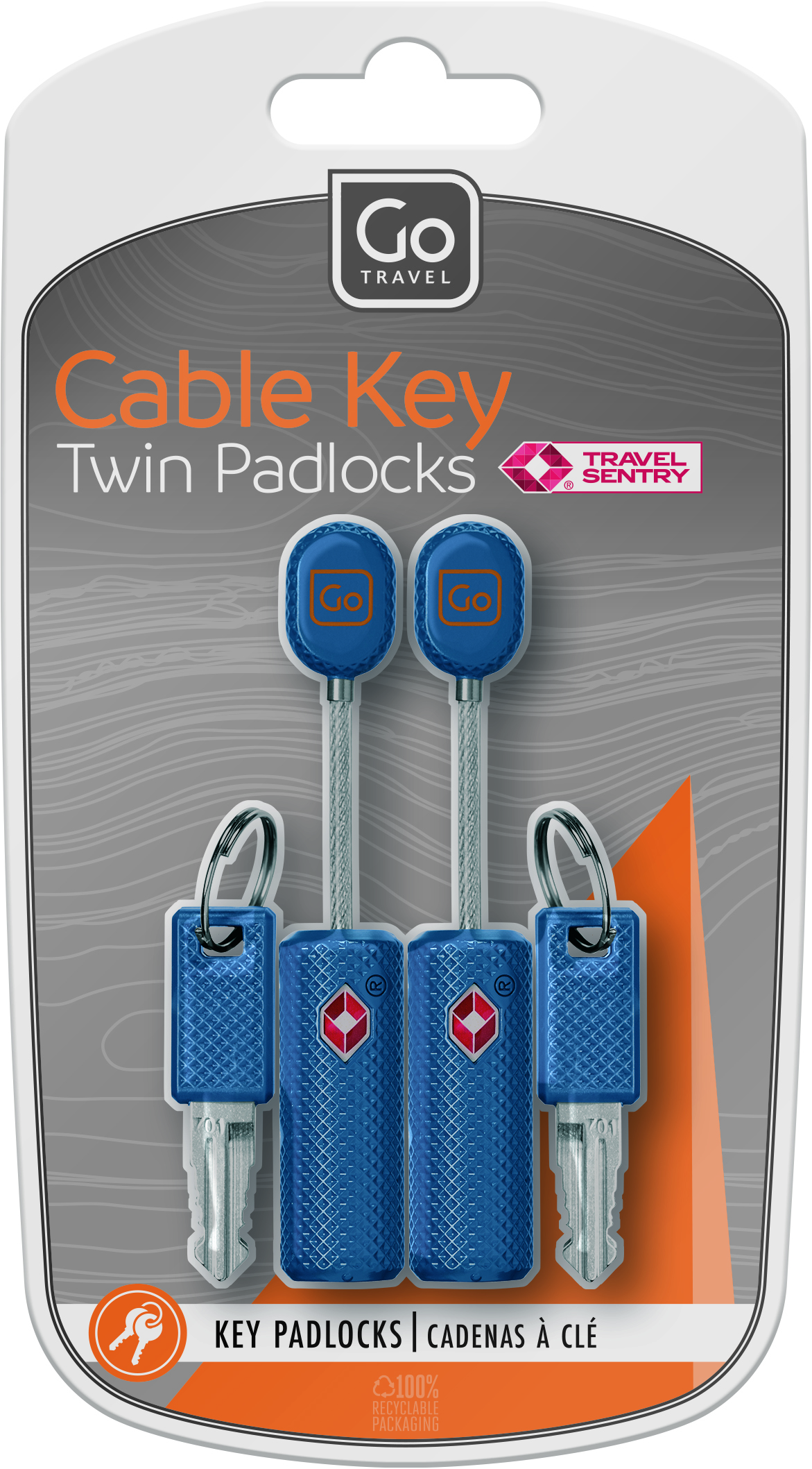Cable Key Twin Padlocks TSA