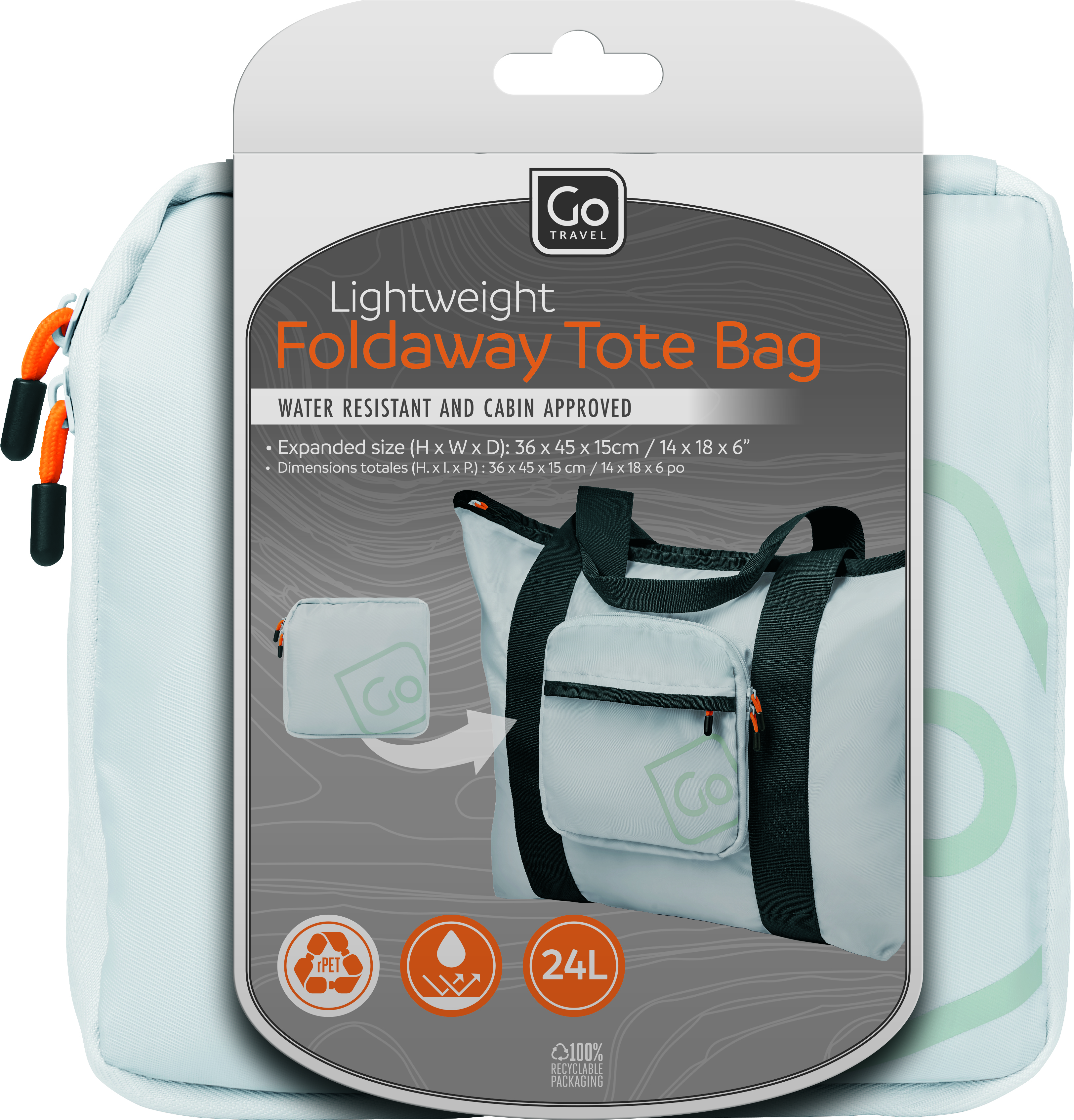 Lightweight Foldaway Tote Bag